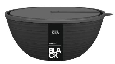 Салатник Sugar&Spice Black с крышкой 1,2 л
